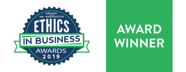 Oregon Ethics in Business award Winner