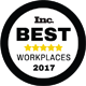 Named 3rd Best Place to Work by Inc Magazine