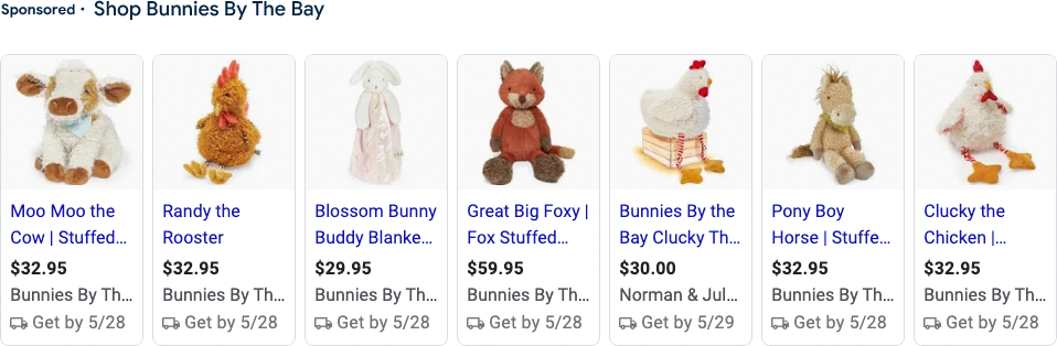 Bunnies by the Bay - Shopping Carousel