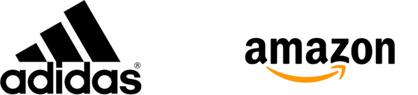 Adidas and Amazon logos