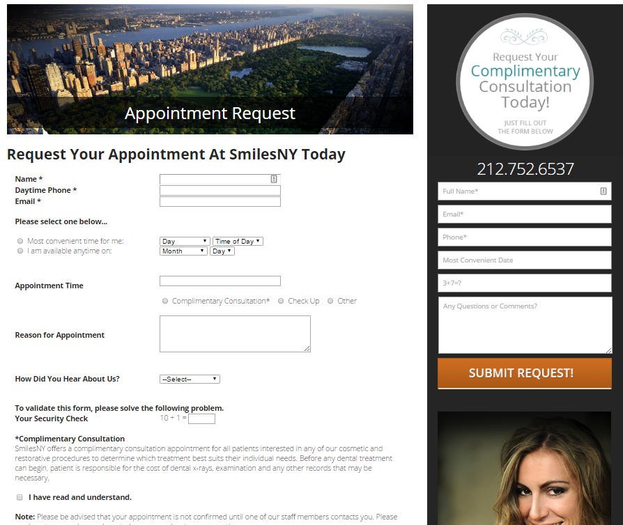 6-effective-landing-page-dentist-form