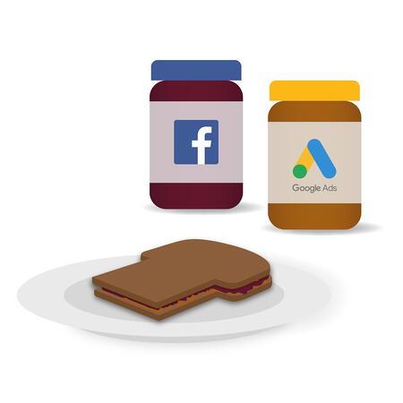 Facebook and Google Ads go together like PB&J.