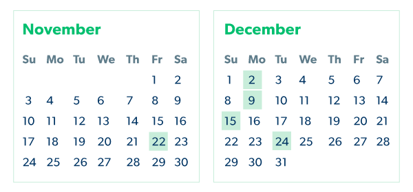 Pay special attention to key retail dates this holiday season.