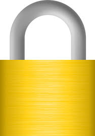 Image of a lock to symbolize creating a strong password.