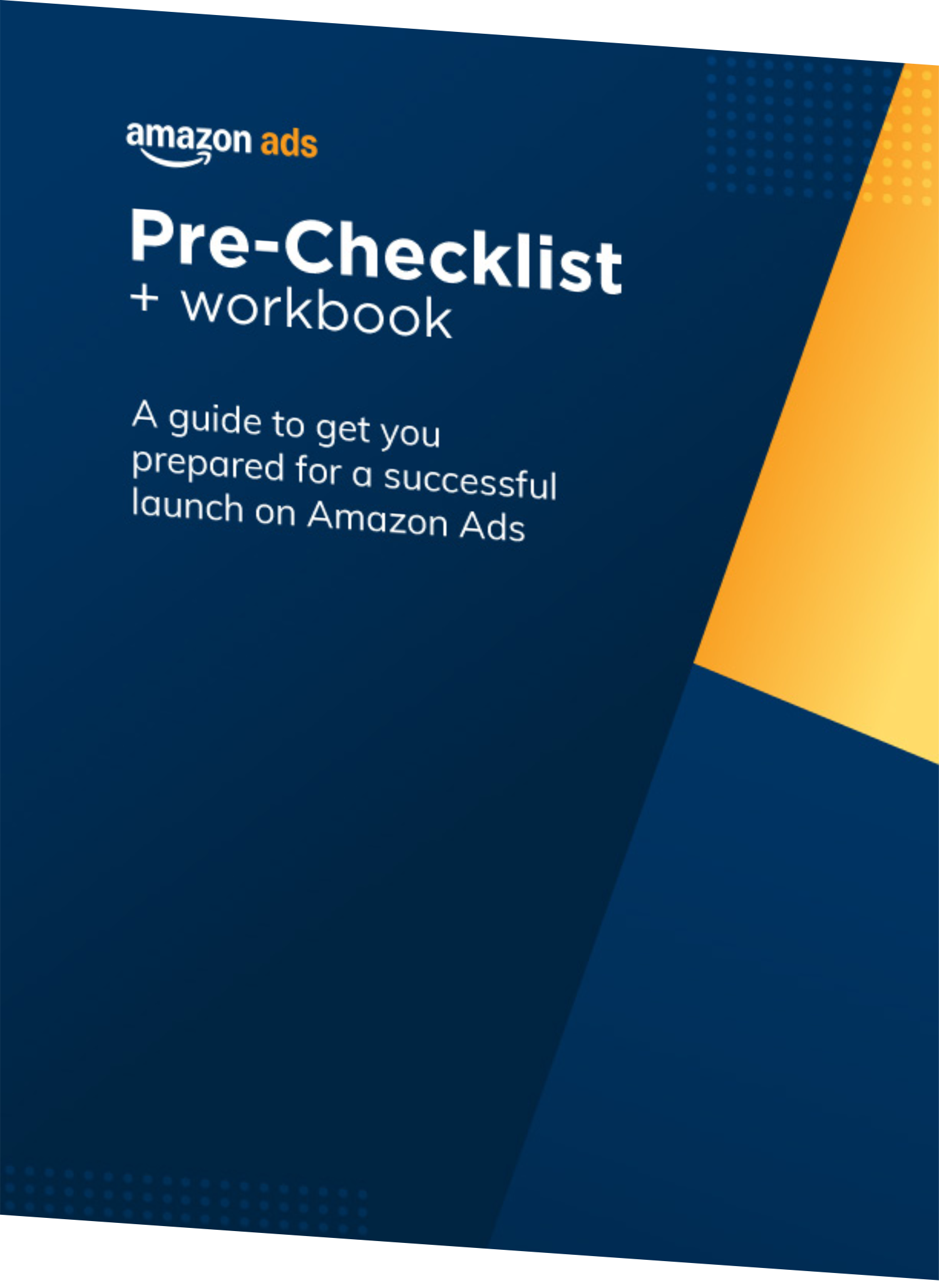 Amazon Pre-Checklist + Workbook Graphic